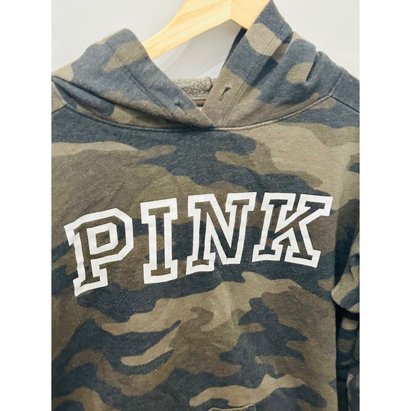 PINK Victoria's Secret Camouflage Hoodie Sweatshirt Women's Size S - Picture 2 of 3